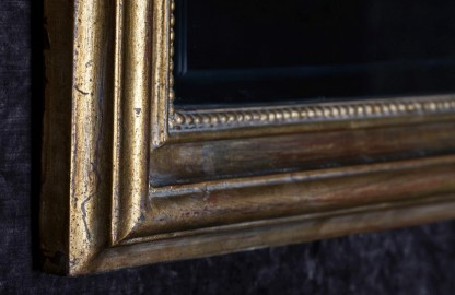 Grand miroir doré style NIII