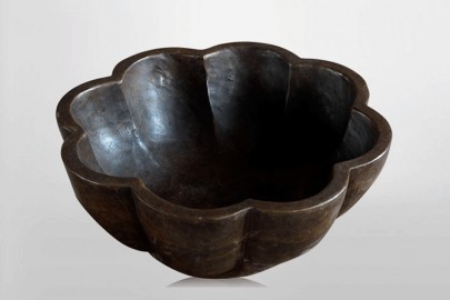 Carved Brown Stone Bowl
