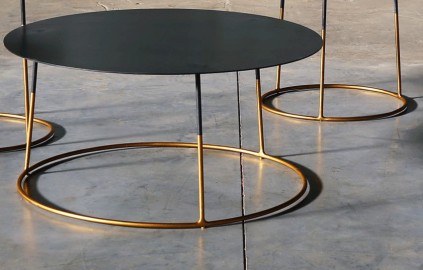 Table Basse Atole Gold - ∅ 70 cm