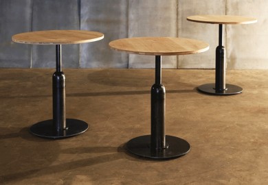 Wooden Round Table "Piston" -  70cm