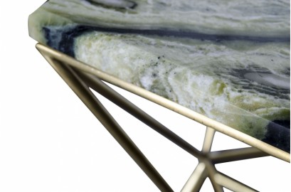 Occasional Table Green Marble