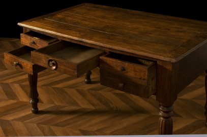Oak desk late 19th century