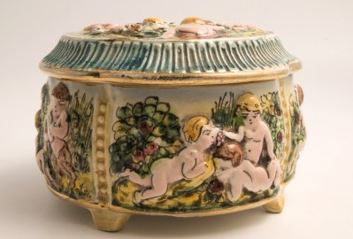50's Capodimonte porcelain bowl