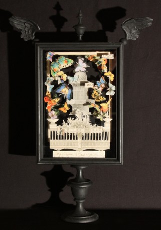 Table Lamp Butterflies, Italy, H61cm