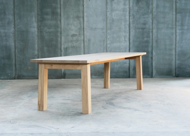 Solid Oak Dining Table Axiom, Made On Order