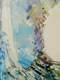 Aquarelle - Torpeur d'Eté - 135x101 cm