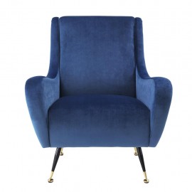 Lounge Chair Raffles, Deep Turquoise velvet