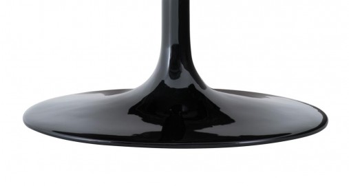Contemporary Black Oval Marble Dining Table