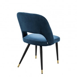 Dining Chair Cipria, Blue Velvet