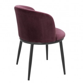 Dining Chair Balmore, purple Velvet set of 2