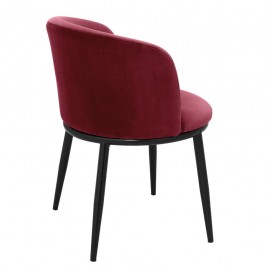 Dining Chair Balmore, Red Wine Velvet set of 2
