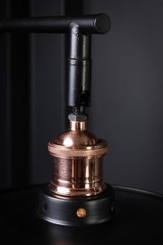 Black and copper desk lamp
