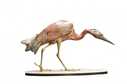 Flamingo in Porcelain, 62cm high