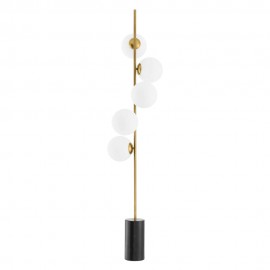 Floor Lamp Foam, Brass and Marble