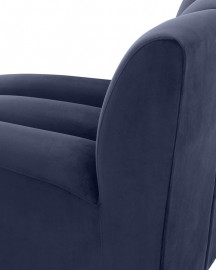 Velvet Sofa Midnight Blue L420cm