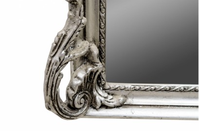 Miroir Baroque Sylphide argenté
