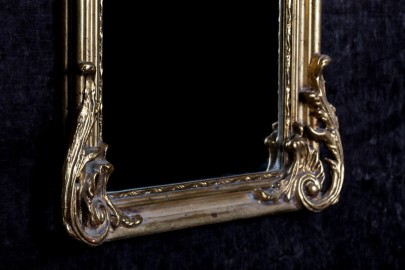High Beveled Baroque Mirror