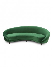 Green Velvet Sofa Bean L250cm