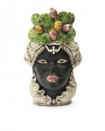 Vase en Céramique, Femme Maure - Figues de Barbarie