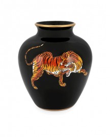 Vase Tigre, Céramique Emaillée H24cm