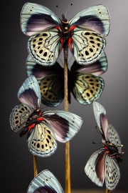 Blue Butterflies A. LEPRIEURI, Brass Diplay