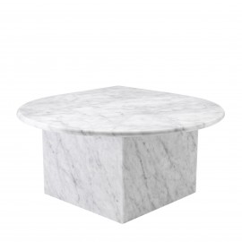 Coffee Tables, Set of 3, Carrara Marble