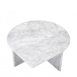 Coffee Tables, Set of 3, Carrara Marble