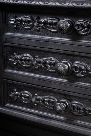 Antique carved Black Sideboard