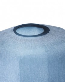 Vase Silk Bleu en verre soufflé main- H42cm