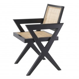 Dining Chair Lacquered Black Renato