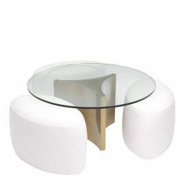 Table Basse Ronde Avalon Design 70s