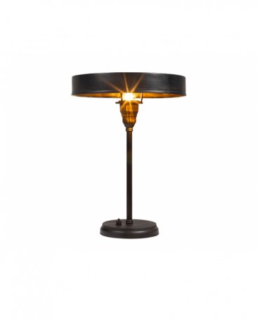 The Scotty Table Lamp A 1960 Italian, Black And Brass Table Lamp