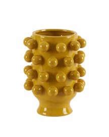 Grapes Vase Yellow Ceramic H25cm