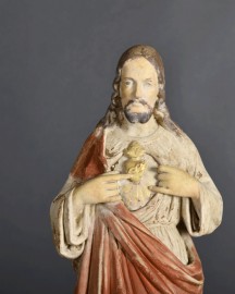 Christ Coeur Flamboyant - H 41cm