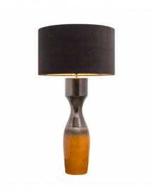 Earthenware Orange Table Lamp Meryl H113cm