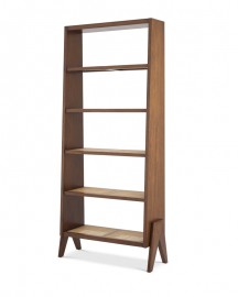 Grey Oak Veneer Shelves Cabinet H236cm