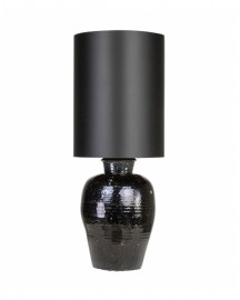 Black Enamelled Ceramic Lamp H110 cm