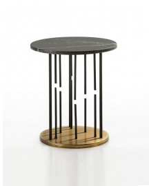 Black Marble Pedestal Table