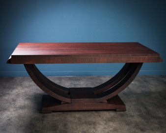 Antic Art Deco Mahogany Table - Mat Finish