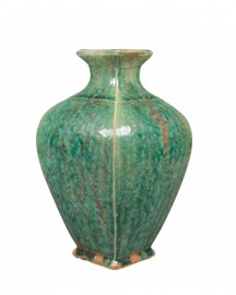 Ethnic Turquoise Ceramic Vase H26cm