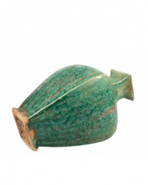 Vase Ethnique Céramique Turquoise H26cm