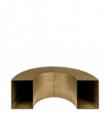 Coffee Table Bronze Metal Smile 85cm