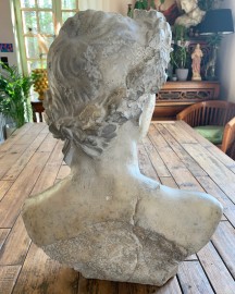 Empereur Auguste aux Lauriers - Buste H62 cm