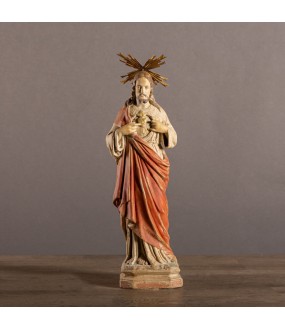 Christ Coeur Sacré Couronné, faithful representation of the religious statues