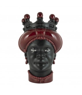 Moor Head Ceramic Vase H41cm