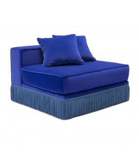 Blue Velvet Long Chair Udine, A Unique sStyle to your Living Space