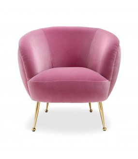 Portofino armchair, Superb lounge chair in Italian fabric Rubelli