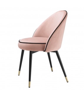 Dining Chair Powdery Pink Velvet Bradley