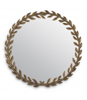 The Laureate Vintage Brass Mirror