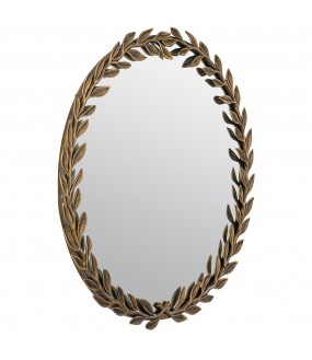 The Laureate Vintage Brass Mirror
